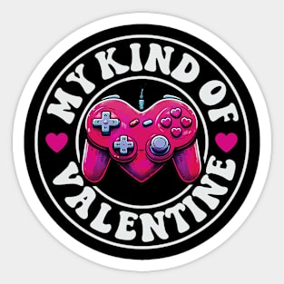 Pink My Kind Valentine Gamer Cool Valentine Day Girl Boy Sticker